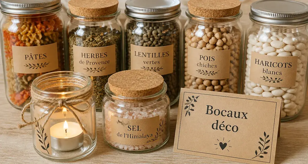 Déco bocaux : bocaux en verre pour déco intérieure