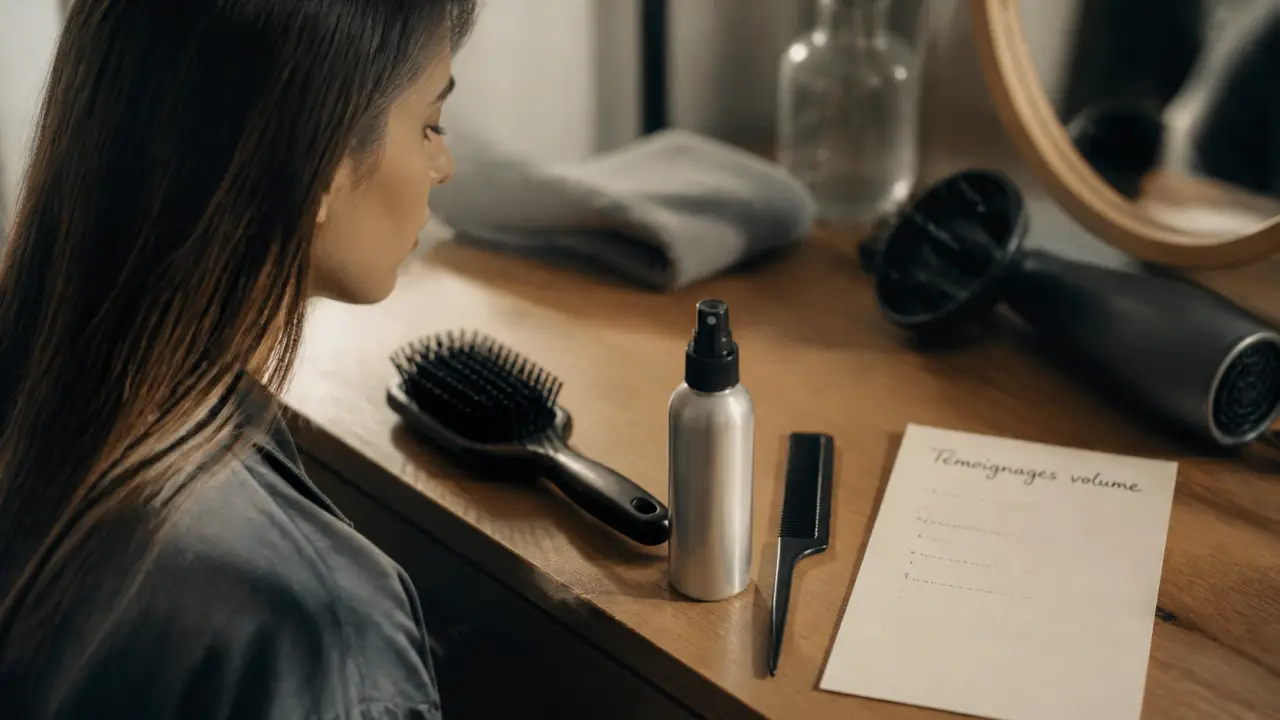 Témoignages pour épaissir cheveux fins et clairsemés : brosse et spray volumateur sur cheveux fins